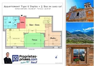 t2 à la vente -   05100  BRIANCON, surface 132 m2 vente t2 - UBI430882535